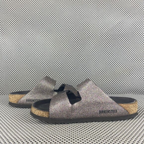 Birkenstock Arizona Sandals Adult 37 Glitter Slide On Buckle Made In Germany - Picture 4 of 13